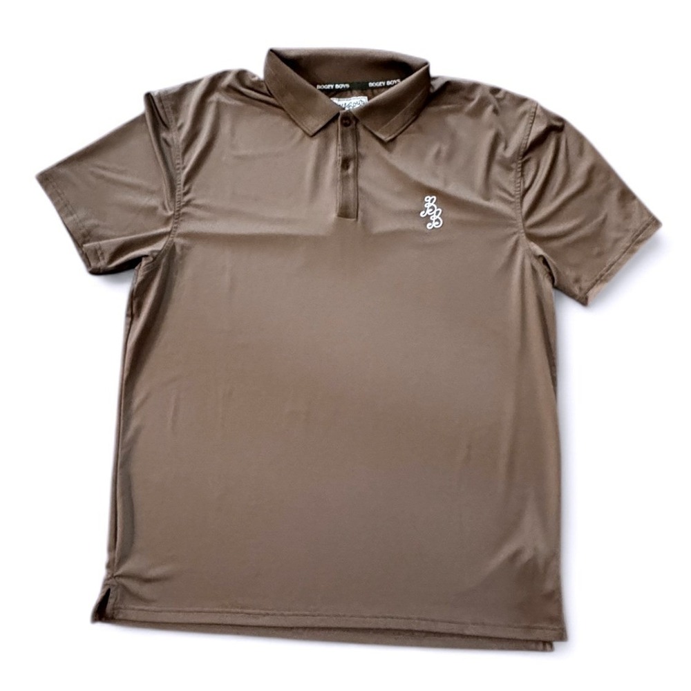 Bogey Boys BB Embroidered Logo Polo Golf Shirt Size Large Wore 1‎ Time
